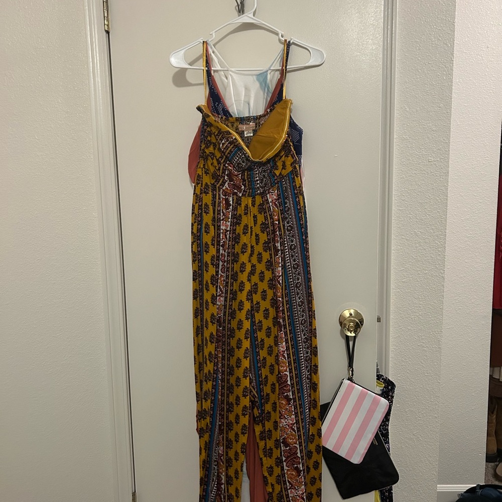 Bohemian Yellow Multicolor Jumpsuit